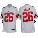 Nike New York Giants #26 Antrel Rolle White Limited Jersey