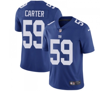 Nike New York Giants #59 Lorenzo Carter Royal Blue Team Color Men's Stitched NFL Vapor Untouchable Limited Jersey