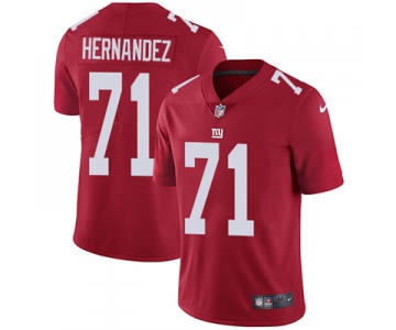 Nike New York Giants #71 Will Hernandez Red Alternate Men's Stitched NFL Vapor Untouchable Limited Jersey