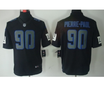 Nike New York Giants #90 Jason Pierre-Paul Black Impact Limited Jersey