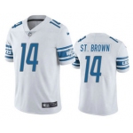 Men's Detroit Lions #14 Amon Ra St Brown White Vapor Untouchable Limited Stitched Jersey
