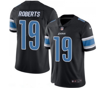 Men's Detroit Lions #19 Andre Roberts Black 2016 Color Rush Stitched NFL Nike Limited Jersey