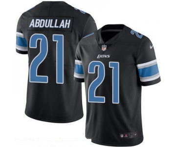 Men's Detroit Lions #21 Ameer Abdullah Black 2016 Color Rush Stitched NFL Nike Limited Jersey