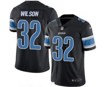 Men's Detroit Lions #32 Tavon Wilson Black 2016 Color Rush Stitched NFL Nike Limited Jersey