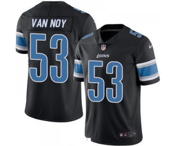 Men's Detroit Lions #53 Kyle Van Noy Black 2016 Color Rush Stitched NFL Nike Limited Jersey