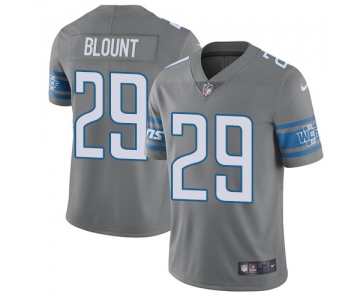 Men's NFL Detroit Lions #29 LeGarrette Blount Gray Rush Vapor Untouchable Limited Nike Jersey