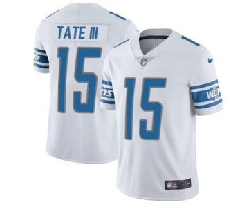 Nike Detroit Lions #15 Golden Tate III White Men's Stitched NFL Vapor Untouchable Limited Jersey