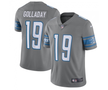 Nike Detroit Lions #19 Kenny Golladay Gray Men's Stitched NFL Vapor Untouchable Limited Jersey