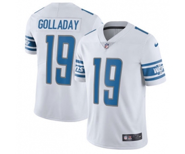 Nike Detroit Lions #19 Kenny Golladay White Men's Stitched NFL Vapor Untouchable Limited Jersey