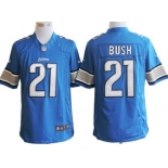 Nike Detroit Lions #21 Reggie Bush Light Blue Limited Jersey