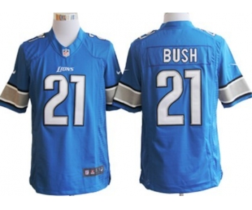 Nike Detroit Lions #21 Reggie Bush Light Blue Limited Jersey