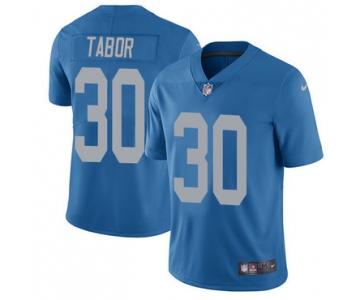 Nike Detroit Lions #30 Teez Tabor Blue Throwback Men's Stitched NFL Vapor Untouchable Limited Jersey