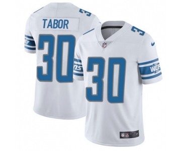 Nike Detroit Lions #30 Teez Tabor White Men's Stitched NFL Vapor Untouchable Limited Jersey