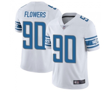 Nike Detroit Lions 90 Trey Flowers White Vapor Untouchable Limited Jersey