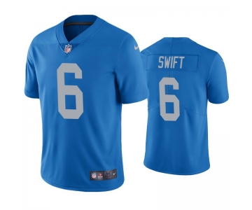 Nike Lions #6 D'Andre Swift Blue 2020 NFL Draft Vapor Untouchable Limited Jersey