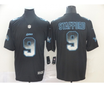 Nike Lions 9 Matthew Stafford Black Arch Smoke Vapor Untouchable Limited Jersey