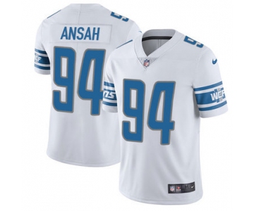 Nike Lions #94 Ziggy Ansah White Men's Stitched NFL Limited Jersey
