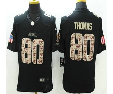 Jacksonville Jaguars #80 Julius Thomas Nike Salute to Service Nike Black Limited Jersey