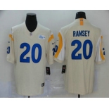 Men's Jacksonville Jaguars #20 Jalen Ramsey Cream 2020 NEW Vapor Untouchable Stitched NFL Nike Limited Jersey
