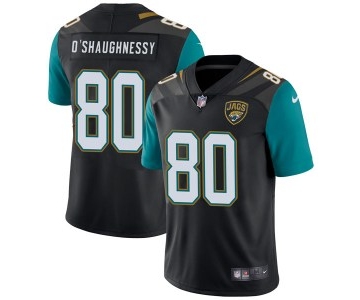 Nike #80 James O'Shaughnessy Jacksonville Jaguars Men's Limited Black Vapor Untouchable Alternate Jersey
