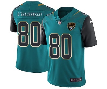 Nike #80 James O'Shaughnessy Jacksonville Jaguars Men's Limited Teal Vapor Untouchable Team Color Jersey