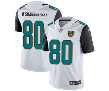 Nike #80 James O'Shaughnessy Jacksonville Jaguars Men's Limited White Vapor Untouchable Jersey