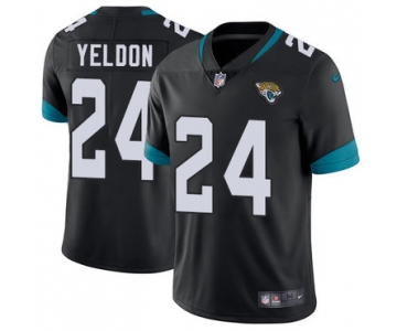 Nike Jacksonville Jaguars #24 T.J. Yeldon Black Alternate Men's Stitched NFL Vapor Untouchable Limited Jersey
