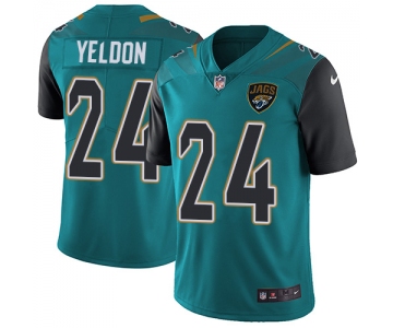 Nike Jacksonville Jaguars #24 T.J. Yeldon Teal Green Team Color Men's Stitched NFL Vapor Untouchable Limited Jersey
