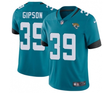Nike Jacksonville Jaguars #39 Tashaun Gipson Teal Green Team Color Men's Stitched NFL Vapor Untouchable Limited Jersey