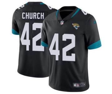 Nike Jacksonville Jaguars #42 Barry Church Black Alternate Men's Stitched NFL Vapor Untouchable Limited Jersey