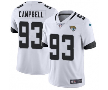 Nike Jacksonville  Jaguars #93 Calais Campbell White Men's Stitched NFL Vapor Untouchable Limited Jersey