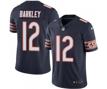 Men's Chicago Bears #12 Matt Barkley Navy Blue 2016 Color Rush Stitched NFL Nike Limited Jersey