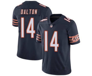 Men's Chicago Bears #14 Andy Dalton Navy Vapor untouchable Limited Stitched Jersey