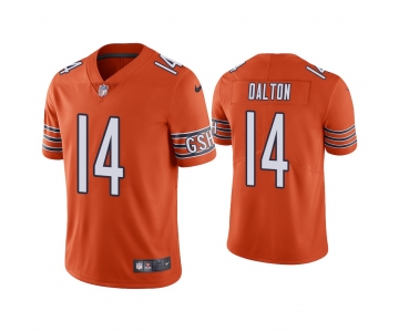 Men's Chicago Bears #14 Andy Dalton Orange Vapor untouchable Limited Stitched Jersey