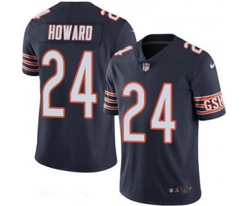 Men's Chicago Bears #24 Jordan Howard Navy Blue 2016 Color Rush Stitched NFL Nike Limited Jersey