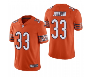 Men's Chicago Bears #33 Jaylon Johnson Orange Vapor Limited 2020 NFL Draft Jersey