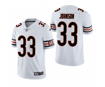 Men's Chicago Bears #33 Jaylon Johnson White Vapor Limited Throwback 2020 NFL Draft Jersey