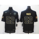 Men's Chicago Bears #52 Khalil Mack Black 2020 Salute To Service Stitched NFL Nike Limited Jersey
