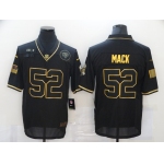 Men's Chicago Bears #52 Khalil Mack Black Gold 2020 Salute To Service Stitched NFL Nike Limited Jersey
