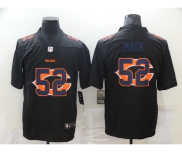 Men's Chicago Bears #52 Khalil Mack Black Shadow Logo Limited Stitched Nike NFL Jersey