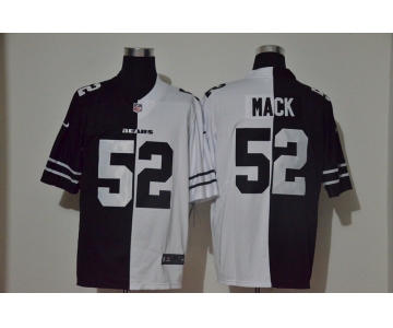 Men's Chicago Bears #52 Khalil Mack Black White Peaceful Coexisting 2020 Vapor Untouchable Stitched NFL Nike Limited Jersey