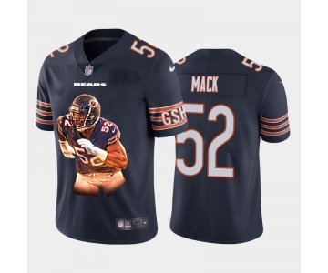 Men's Chicago Bears #52 Khalil Mack Navy Blue Player Portrait Edition 2020 Vapor Untouchable Stitched NFL Nike Limited Jersey