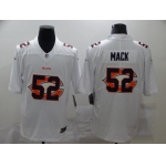 Men's Chicago Bears #52 Khalil Mack White 2020 Shadow Logo Vapor Untouchable Stitched NFL Nike Limited Jersey