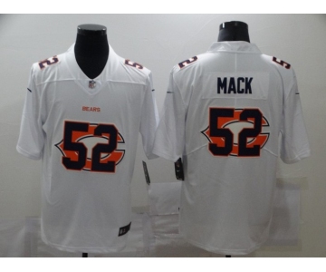 Men's Chicago Bears #52 Khalil Mack White 2020 Shadow Logo Vapor Untouchable Stitched NFL Nike Limited Jersey