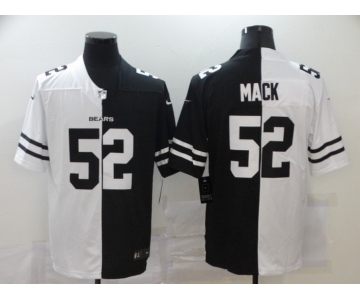 Men's Chicago Bears #52 Khalil Mack White Black Peaceful Coexisting 2020 Vapor Untouchable Stitched NFL Nike Limited Jersey