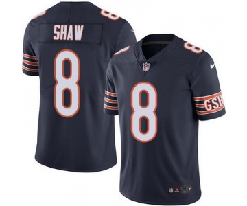 Men's Chicago Bears #8 Connor Shaw Navy Blue 2016 Color Rush Stitched NFL Nike Limited Jersey