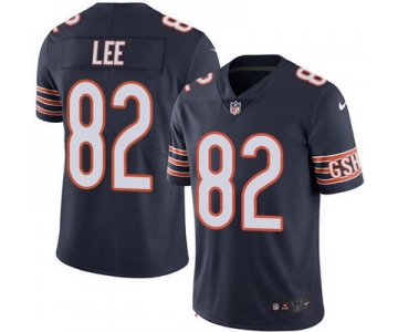 Men's Chicago Bears #82 Khari Lee Navy Blue 2016 Color Rush Stitched NFL Nike Limited Jersey