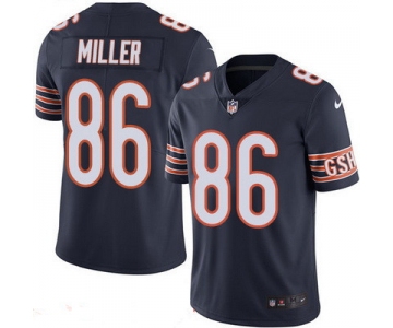 Men's Chicago Bears #86 Zach Miller Navy Blue 2016 Color Rush Stitched NFL Nike Limited Jersey