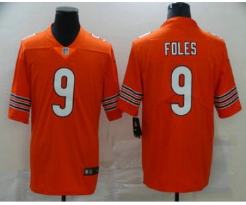 Men's Chicago Bears #9 Nick Foles Orange 2017 Vapor Untouchable Stitched NFL Nike Limited Jersey