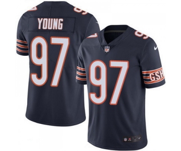 Men's Chicago Bears #97 Willie Young Navy Blue 2016 Color Rush Stitched NFL Nike Limited Jersey